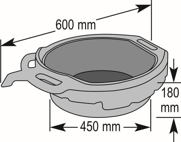 Waschbecken Badewanne, behälter: 16L (Durchmesser 600mm; mit Rohr zum Entleer...