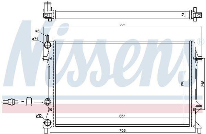 Engine radiator