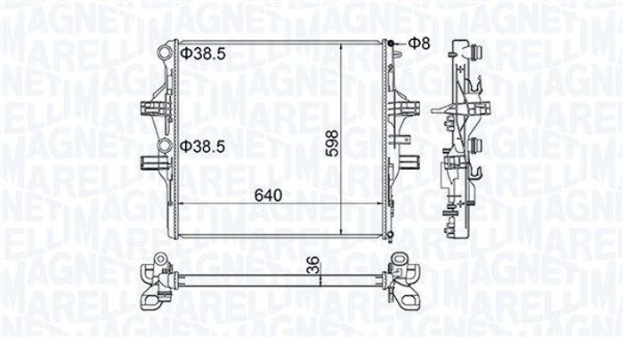 Kühler Motor passt zu: IVECO DAILY V, DAILY VI 3.0CNG/3.0D 09.11