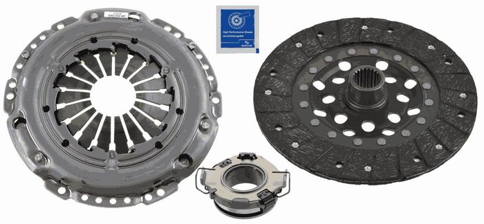 Satz der Kupplung mit Stützlager (225mm) passt zu: TOYOTA AVENSIS, COROLLA, C...