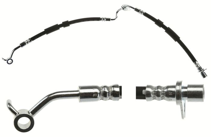 Bremsleitung elastisch vorne L (länge 258mm/262mm, M10x1/Banjo) passt zu: MAZ...
