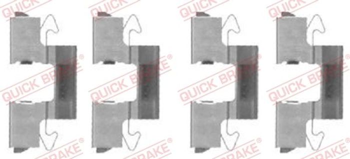 Montagesatz des Bremsklotzes hinten passt zu: MITSUBISHI CARISMA, COLT IV, LA...