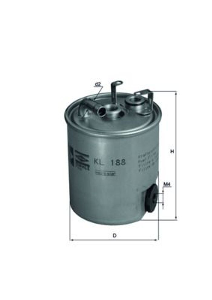 Kraftstofffilter passt zu: JEEP GRAND CHEROKEE II 2.7D 10.01-09.05