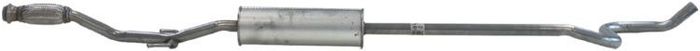 Schalldämpfer des Auspuffsystems Mitte passt zu: CITROEN C3 II 1.0 08.12-09.16