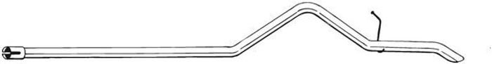 Auspuffrohr hinten passt zu: FORD TRANSIT 2.4D 04.06-08.14