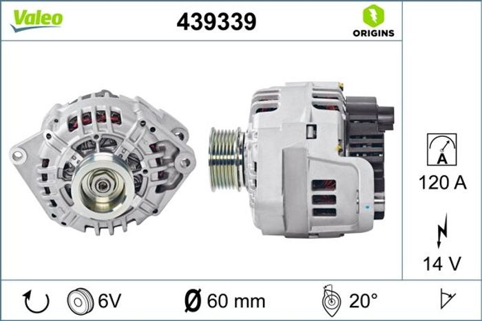 Alternator (14V, 120A, (en) new with a deposit) passt zu: CITROEN JUMPER I, J...