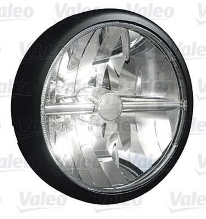 Universeller Scheinwerfer L/R (LED, durchmesser 180mm, durchsichtig, schwarz)