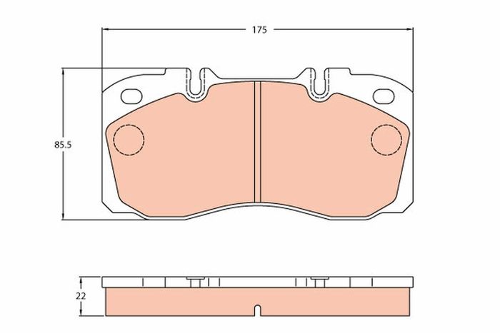 Bremsbelagsatz hinten/vorne BREMBO 2X60 passt zu: IVECO EUROCARGO I-III, EURO...