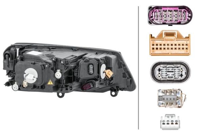 Scheinwerfer L (D3S/LED/W5W/WY21W, elektrisch, mit motor) passt zu: VW TOUARE...