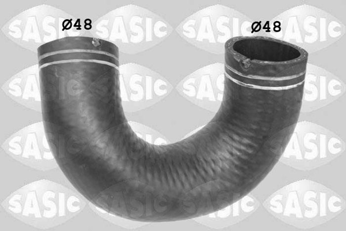 Luftkühlerschlauch (ausgangsseite, durchmesser 48mm, schwarz) passt zu: FIAT...