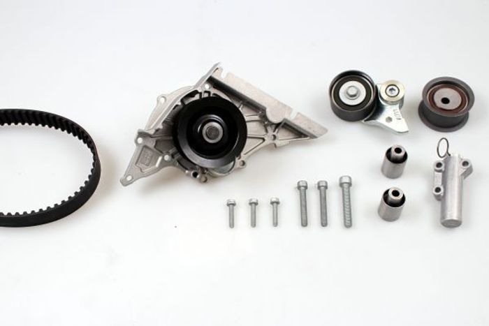 Ventilsteuerung Satz (Riemen + Rolle + Flüssigkeitspumpe) passt zu: AUDI A6 C...