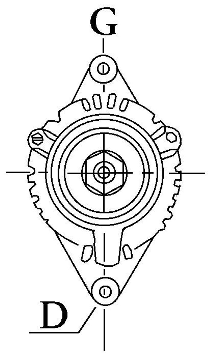Alternator (14V, 55A, (en) new with a deposit)
