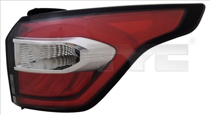 Lampe hinten L (äußerer Teil, LED, glasfarbe rot) passt zu: FORD KUGA II 01.1...