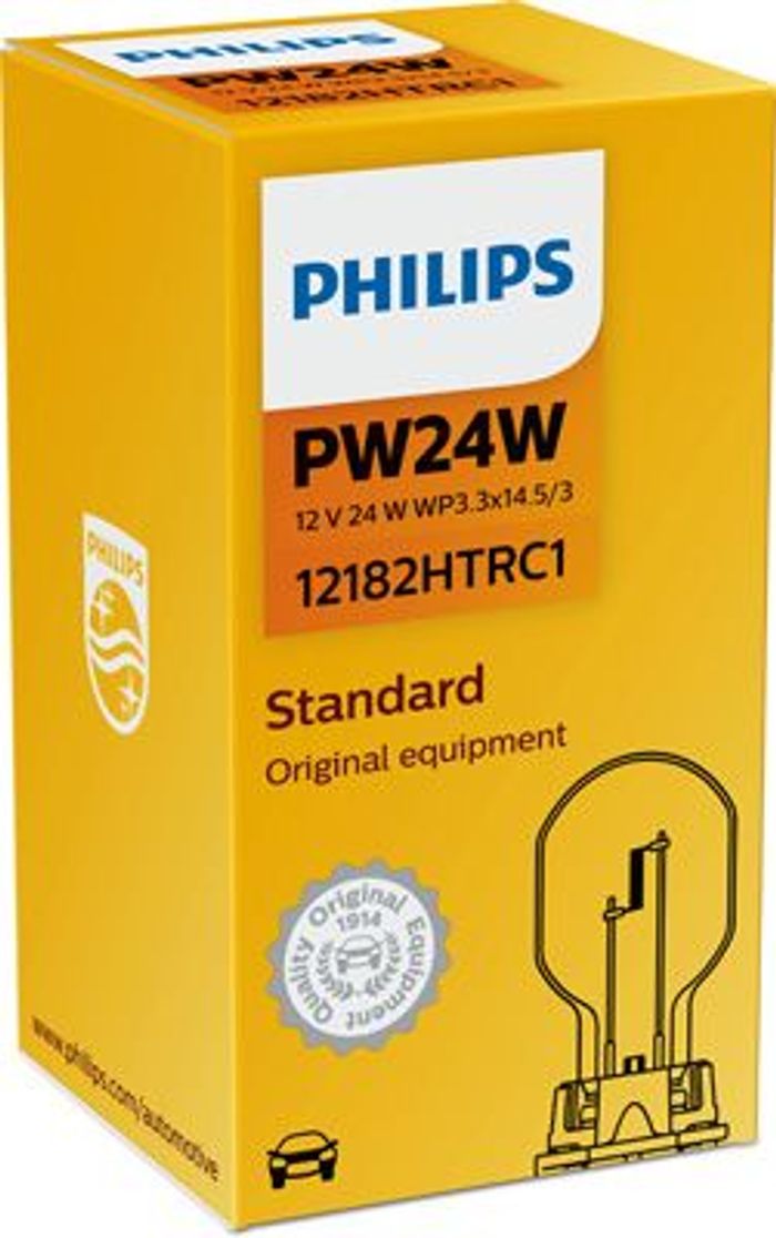 Glühbirne (Karton 1Stück) PW24W 12V 24W Vision, weiß