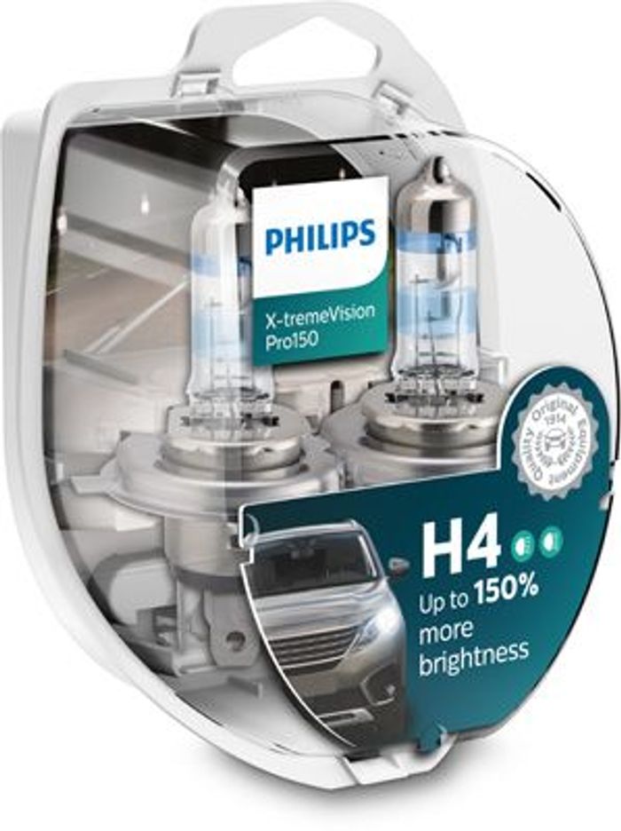 Glühbirne (Satz 2Stück) H4 12V 60/55W P43T-38 X-tremeVision Pro150
