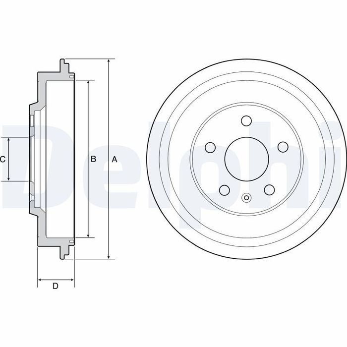 Bremstrommel hinten passt zu: VW BEETLE, JETTA IV 1.2-2.5 04.10-04.18