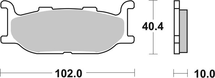 Bremsbeläge vorne, anwendung: straße, material: keramik / kohlenstoff-9, 40,4...