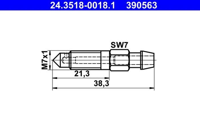 Bremsentlüftung (M7x1mm) passt zu: VW FOX, GARBUS, LOAD UP!, LT 28-35 I, LT 4...
