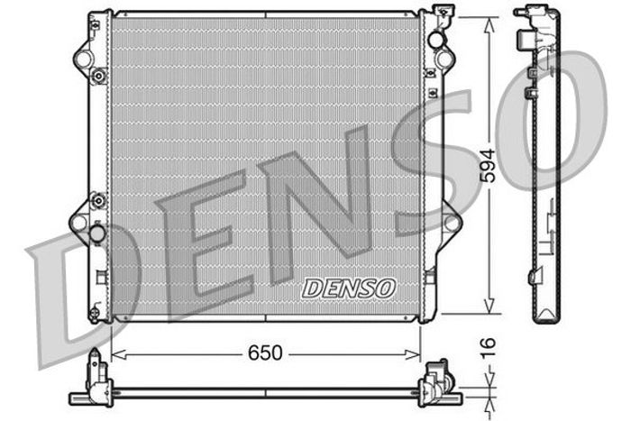 Kühler Motor passt zu: TOYOTA FJ CRUISER, LAND CRUISER PRADO 2.7/4.0 12.02