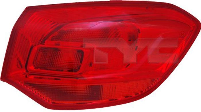 Lampe hinten R (äußerer Teil, P21W/W5W, blinkerfarbe rot, glasfarbe rot) pass...