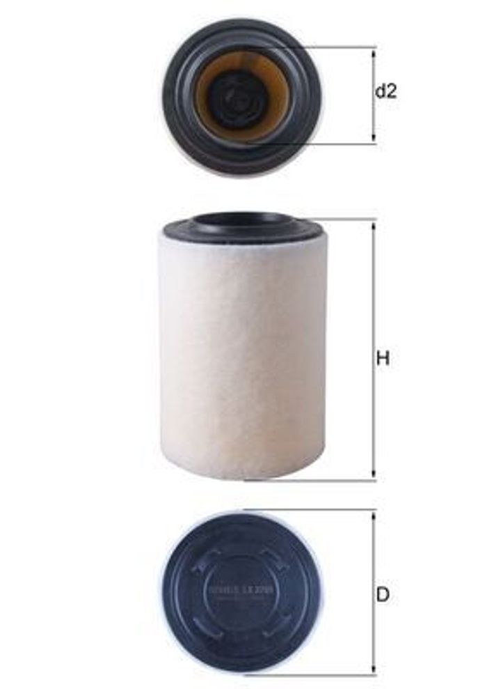 Luftfilter (Filterpatrone) passt zu: ALFA ROMEO GIULIETTA 1.4/1.4LPG/2.0D 04....