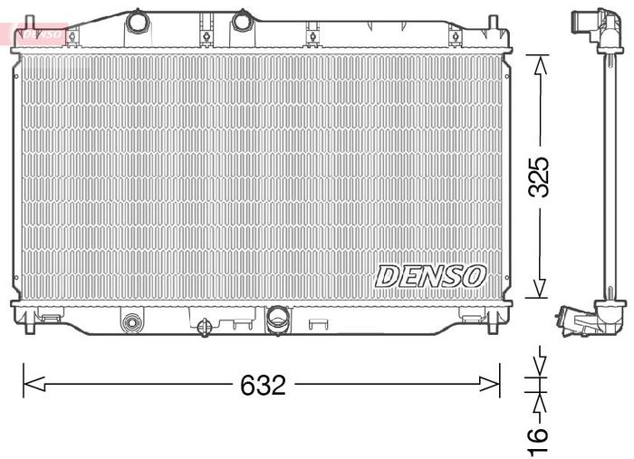 Kühler Motor (mit mechanischer getriebe) passt zu: HONDA CIVIC IX 1.4 02.12-1...