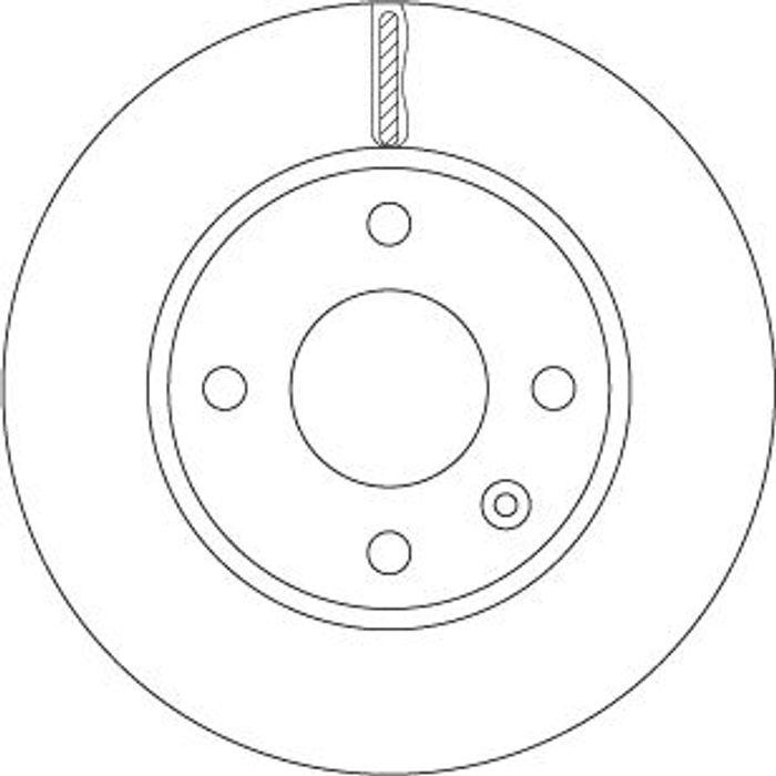 Bremsscheibe vorne L/R passt zu: OPEL KARL 1.0 01.15-03.19