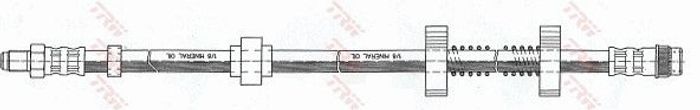 Bremsleitung elastisch vorne L/R (länge 578mm, M10x1/M10x1) passt zu: CITROEN...