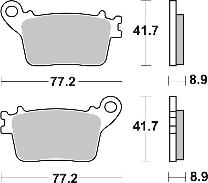 Bremsbeläge hinten, anwendung: straße, material: keramik / kohlenstoff-7, 46,...