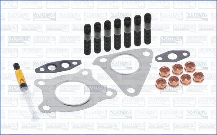 Montageset der Turbokompressors (mit Dichtungen) passt zu: NISSAN INTERSTAR,...