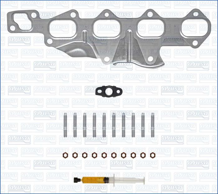Montageset der Turbokompressors (mit Dichtungen) passt zu: NISSAN QASHQAI II,...