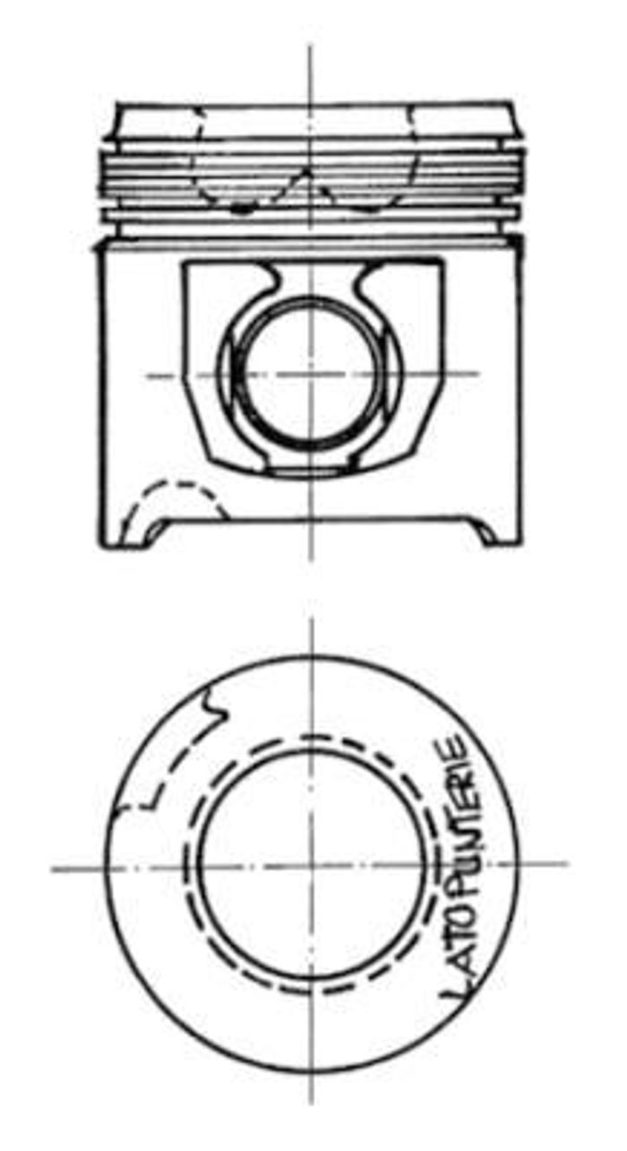 Kolben (durchmesser 104mm, STD) passt zu: FIAT 110-XX, 140-XX, F 8065.05.220/...