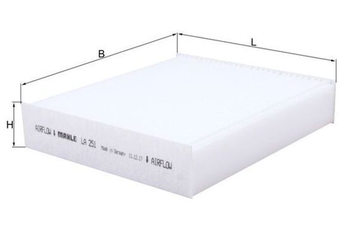 Innenraumluftfilter passt zu: MITSUBISHI COLT, COLT CZC VI, COLT VI, GALANT V...