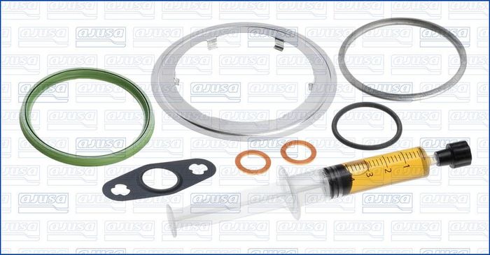 Montageset der Turbokompressors (mit Dichtungen) passt zu: BMW 1 (F20), 1 (F2...