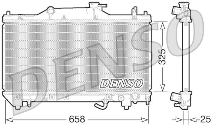 Kühler Motor passt zu: TOYOTA AVENSIS, AVENSIS VERSO 2.0 10.00-11.09