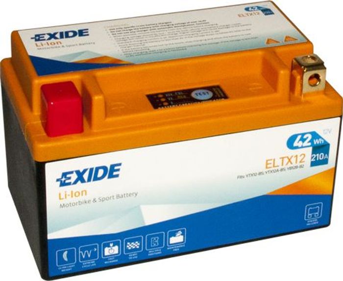 Batterie Lithium-Ion EXIDE 12V 4Ah 210A L+ Wartungsfrei 150x90x95mm Starter E...