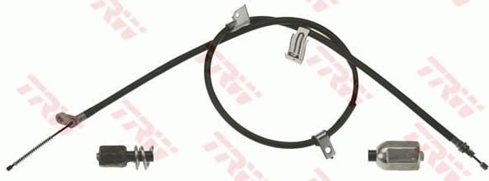 Handbremsseil hinten L (1703mm/1523mm, bremsen: Scheiben-) passt zu: NISSAN Q...