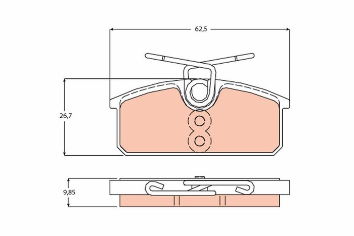 Bremsbelagsatz hinten , passt zu: RENAULT TWIZY Electric 04.12