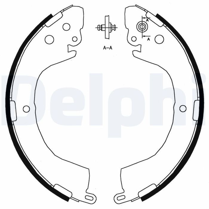 Bremsbacke passt zu: MITSUBISHI DELICA / SPACE GEAR, L 300 III, L200, L200 /...