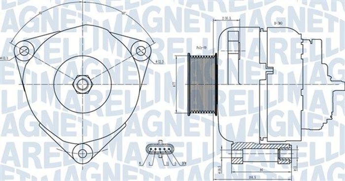 Alternator (28V, 100A, neu) passt zu: MERCEDES VARIO, VARIO (B667, B670, B668...