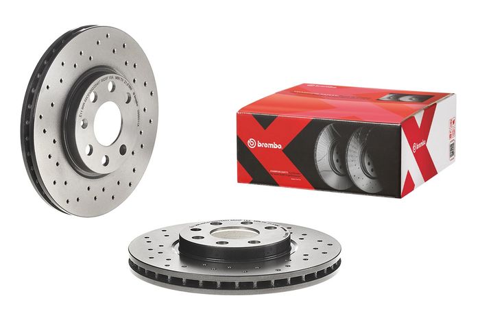 Bremsscheibe, BREMBO Xtra, 1Stück, Gelocht, vorne ; L/R, außendurchmesser 260...