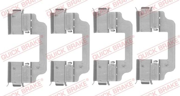 Montagesatz des Bremsklotzes hinten passt zu: BMW 5 (G30, F90), 5 (G31), 6 GR...