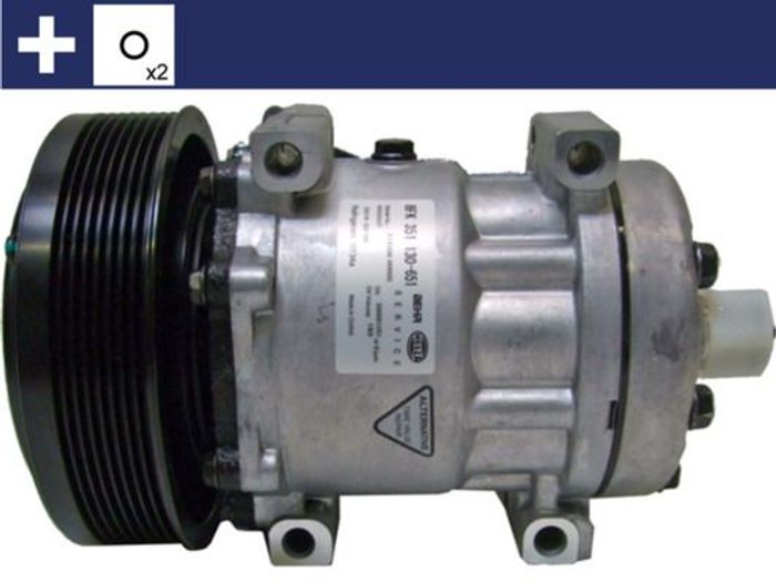 Klimakompressor 12V (R134a) passt zu: CASE IH 235, 290, 315, 340, 180, 190, 2...