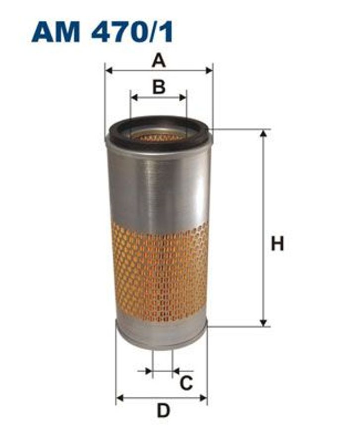 Luftfilter (Filterpatrone) passt zu: LAND ROVER DEFENDER 2.5D 08.90-12.98