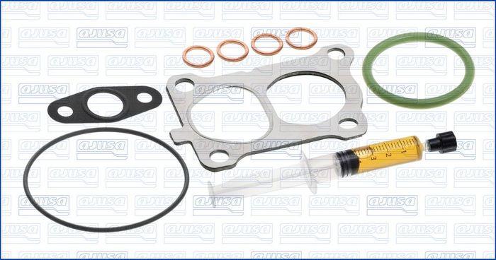 Montageset der Turbokompressors (mit Dichtungen) passt zu: BMW 5 (E60), 5 (E6...
