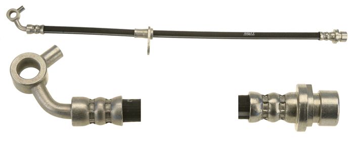 Bremsleitung elastisch hinten R (länge 458mm, M10x1/Banjo) passt zu: HONDA FR...