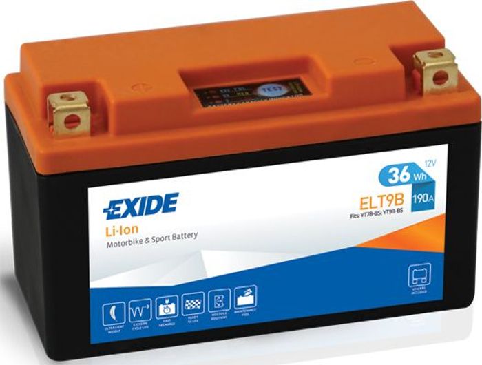 Batterie Lithium-Ion EXIDE 12V 3Ah 190A L+ Wartungsfrei 150x65x95mm Starter E...