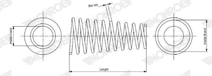 Federungsfeder hinten L/R passt zu: AUDI A4 B5 1.6-2.8 11.94-09.01