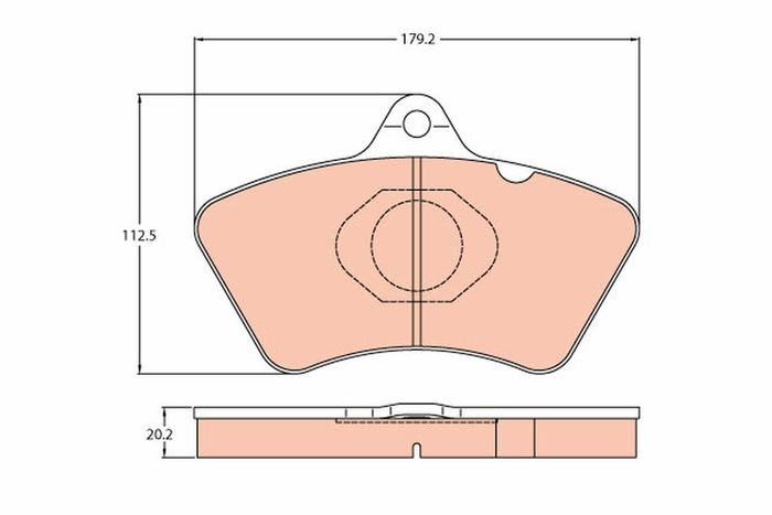 Bremsbelagsatz vorne KNORR 2V20 (x8 - 2 Boxen) passt zu: SETRA 200, 300 D2866...