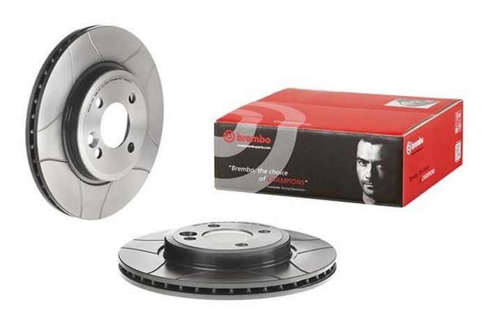 Bremsscheibe, BREMBO Max, 1Stück, geschlitzt, vorne ; L/R, außendurchmesser 2...